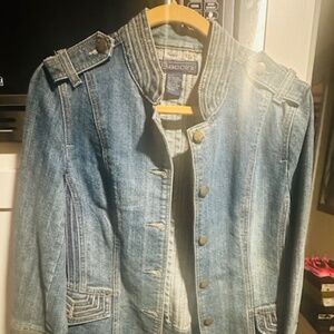 Baccini Jean Jacket Brand New! Size L!
